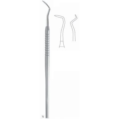 Orban Scalers 17.5cm Solid Handle Fig 2 6 mm Counter Angled Shank, Especially Suitable For Excision Of Interproximal Tissue In Gingivectomy (Q-269-02)
