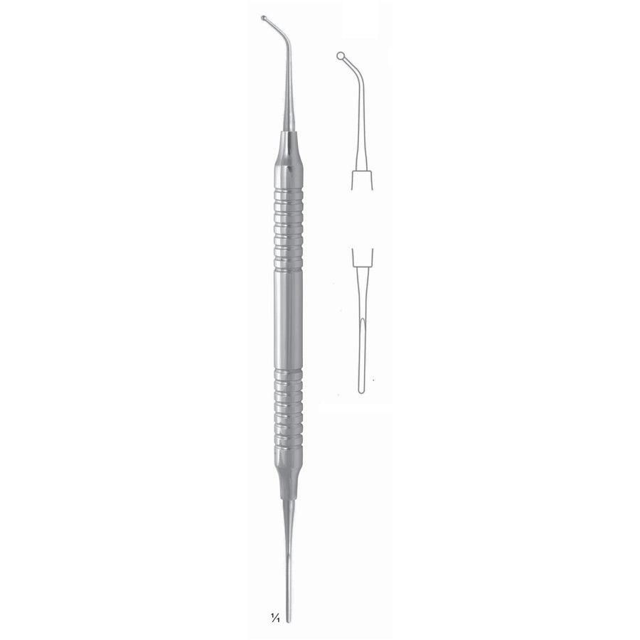 Zurich Filling Instruments 17.5cm Hollow Handle, 8 mm 2,0 mm , 1,7 mm Ball Type Condenser/Spatulas Combination, Ideal For Retrograde Fillings With Mta And Super Eba (S-002-02) by Dr. Frigz