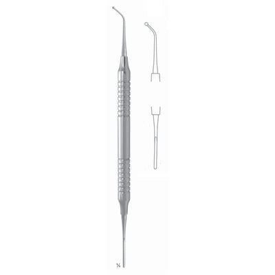 Zurich Filling Instruments 17.5cm Hollow Handle, 8 mm 2,0 mm , 1,7 mm Ball Type Condenser/Spatulas Combination, Ideal For Retrograde Fillings With Mta And Super Eba (S-002-02)