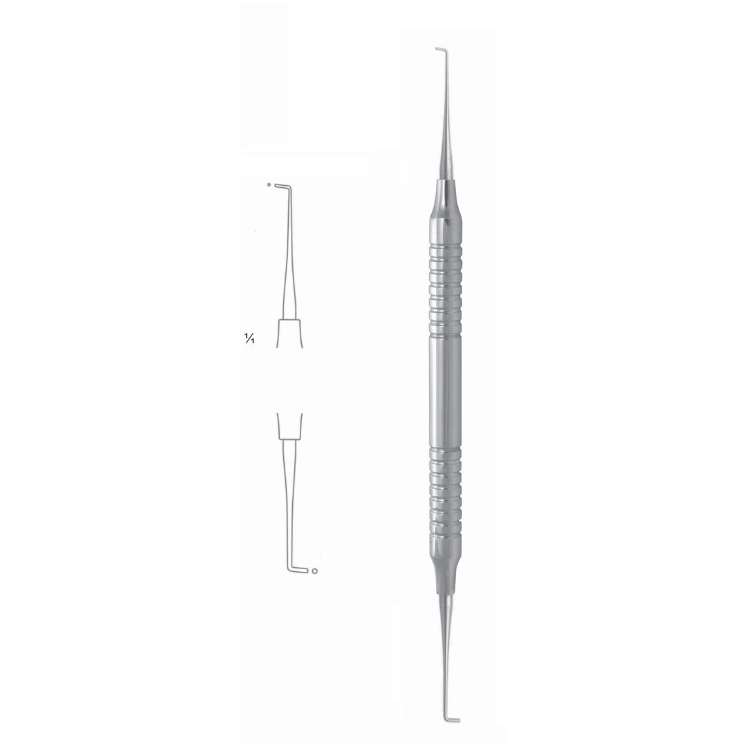 Zurich Filling Instruments 17.5cm Hollow Handle, 8 mm 90 Degrees, Single Plane Condenser "Retrograd", Ideal For Retrograde Fillings With Mta And Super Eba (S-003-03) by Dr. Frigz
