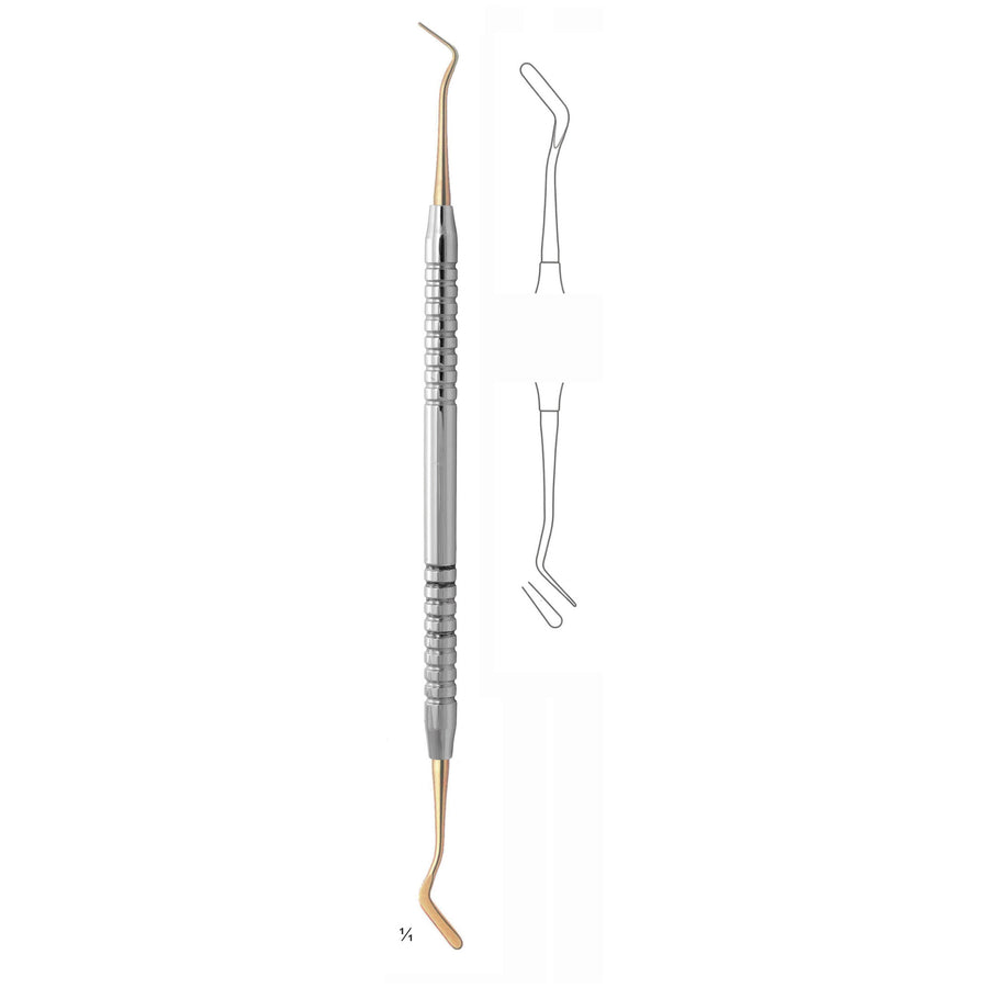 Goldstein Filling Instruments Ti 17.5cm Titanium Coated, Solid Handle Fig 3 6 mm (S-019-03) by Dr. Frigz