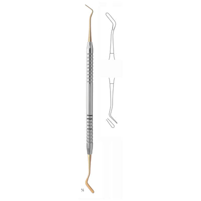Goldstein Filling Instruments Ti 17.5cm Titanium Coated, Solid Handle Fig 3 6 mm (S-019-03)
