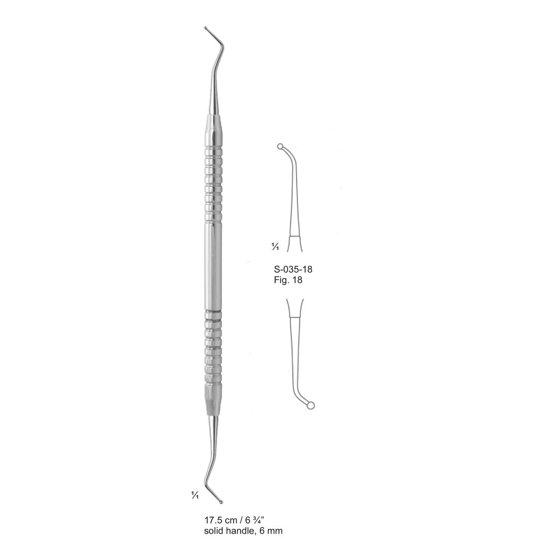 Filling Instruments 17.5cm Solid Handle Fig 18 6 mm (S-035-18) by Dr. Frigz