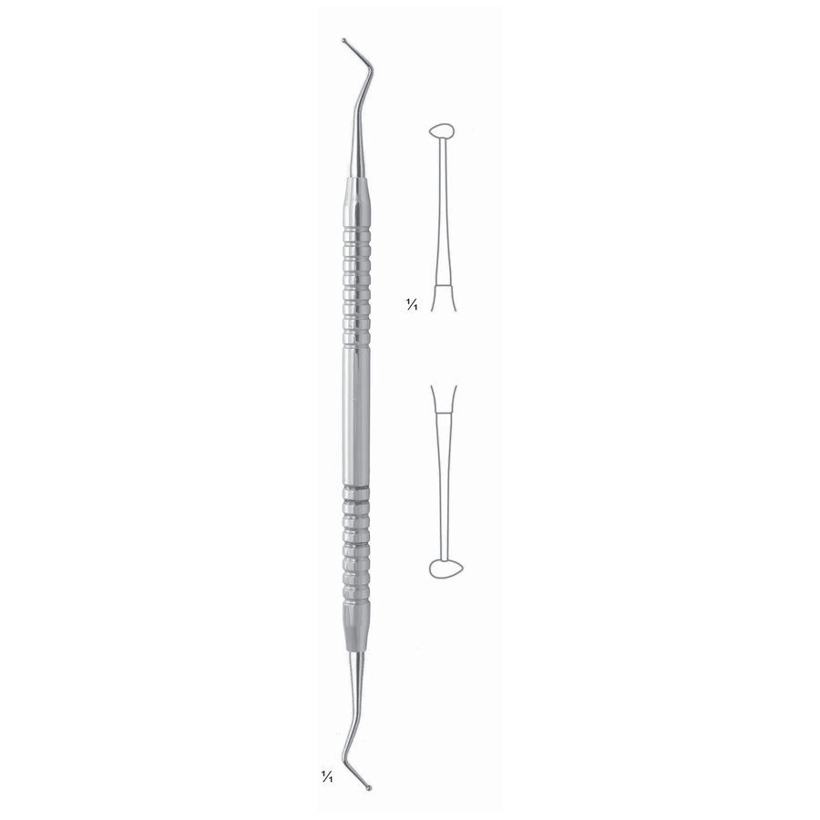 Filling Instruments 17.5cm Solid Handle, Polisher Fig 28/29 6 mm (S-037-28) by Dr. Frigz