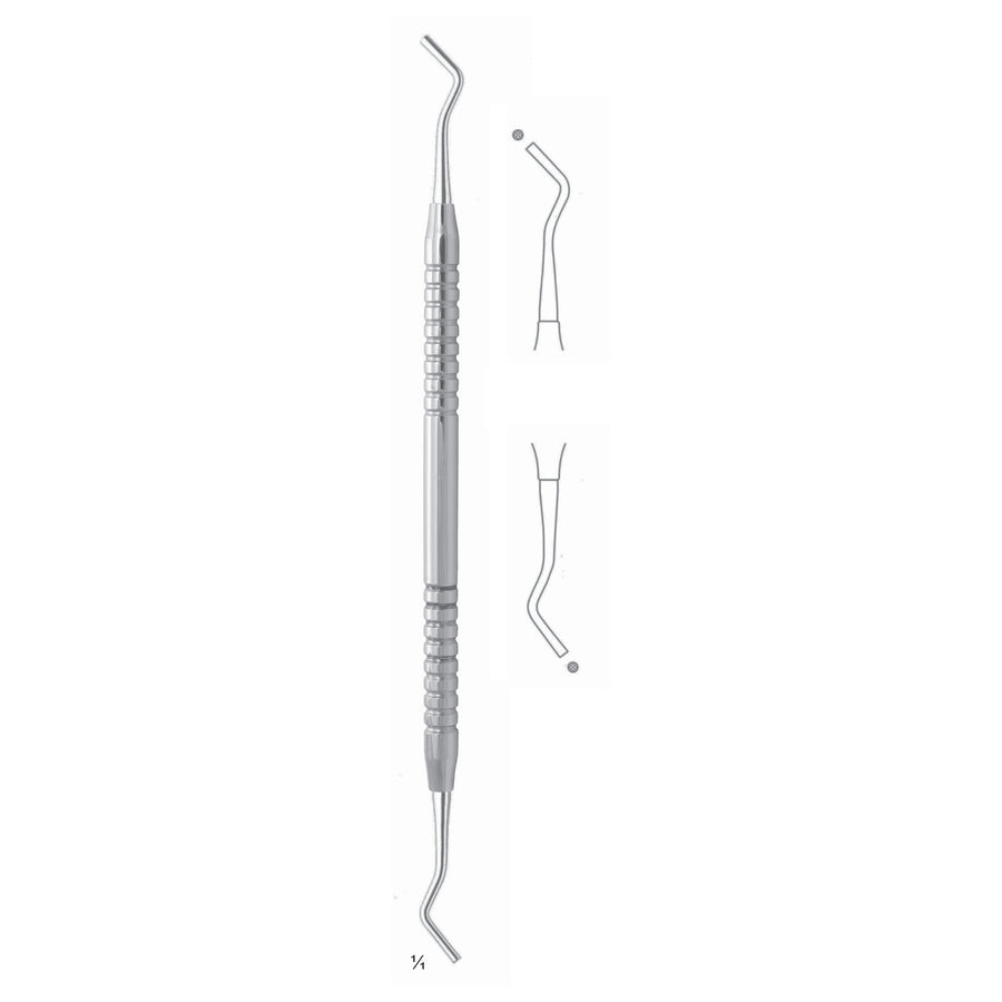 Filling Instruments 17.5cm Fluted, Solid Handle Fig 2S 6 mm (S-043-02) by Dr. Frigz