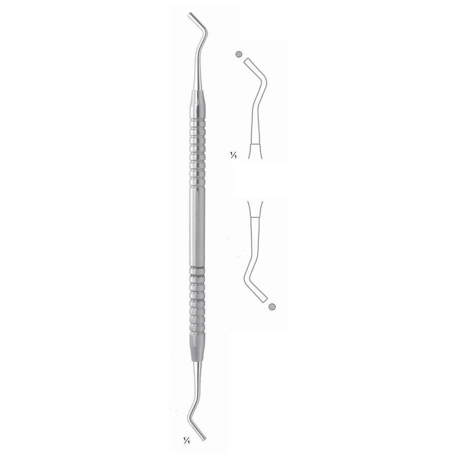 Filling Instruments 17.5cm Fluted, Solid Handle Fig 3S 6 mm (S-044-03) by Dr. Frigz