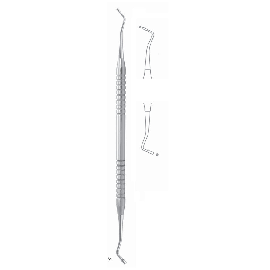 Filling Instruments 17.5cm Fluted, Solid Handle Fig Mq 1S 6 mm (S-066-09) by Dr. Frigz
