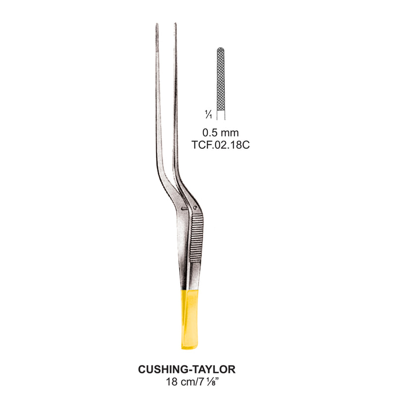 TC-Cushing Taylor Dissecting Forceps, 18Cm, 0.5mm (Tcf.02.18C) by Dr. Frigz