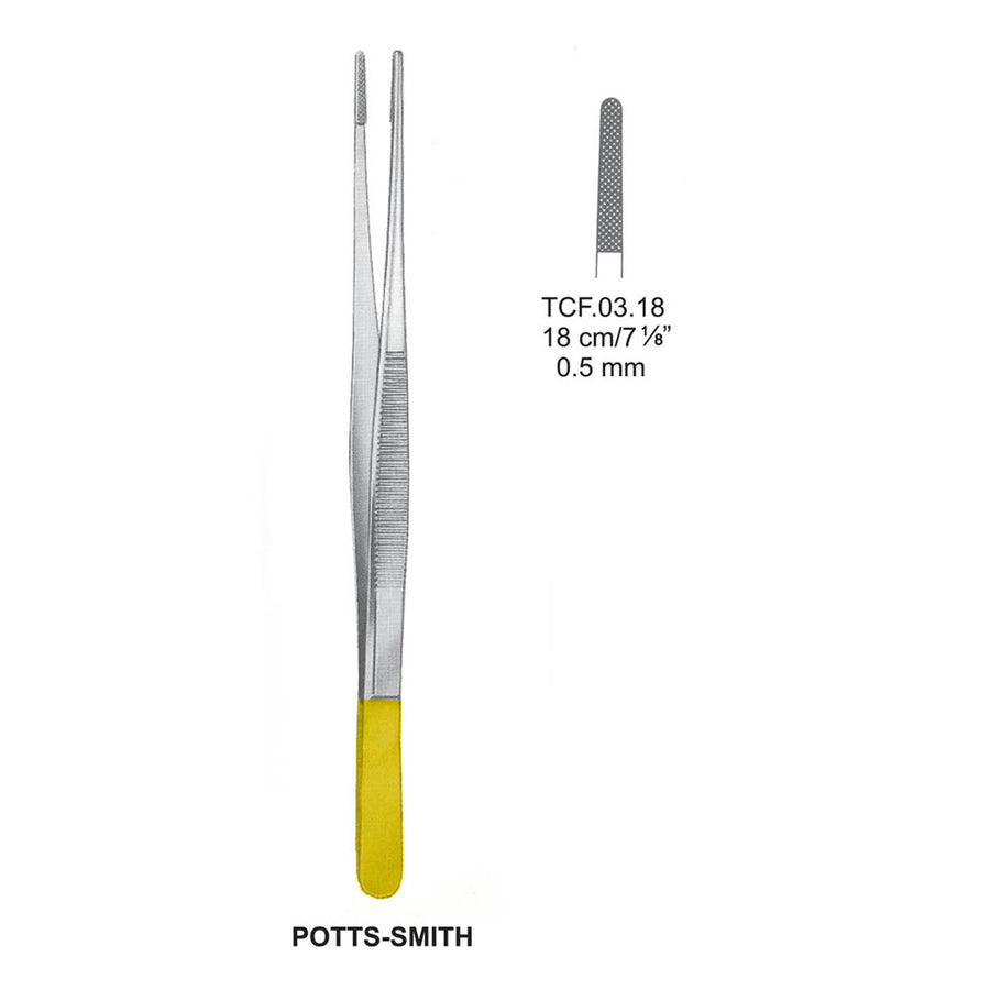 TC-Potts-Smith Dissecting Forceps, 18Cm, 0.5mm (Tcf.03.18) by Dr. Frigz