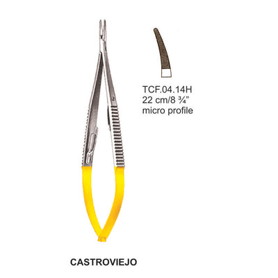 TC-Castroviejo Micro Needle Holder Curved 22cm (TCF-04-14H)