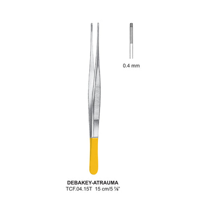 TC-Debakey Atrauma Tissue Forceps, 15Cm, 0.4mm (Tcf.04.15T) by Dr. Frigz