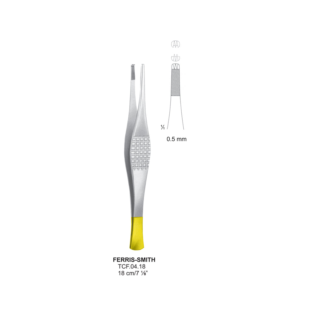 TC-Ferris-Smith Tissue Forceps, 18Cm, 0.5mm (Tcf.04.18) by Dr. Frigz