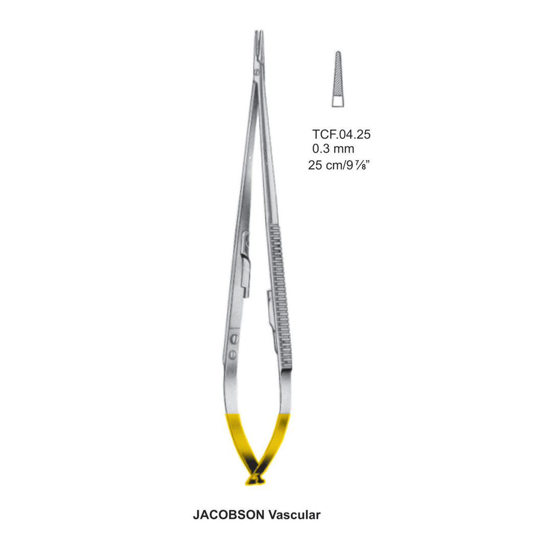 TC-Jacobson Vascular,  Needle Holder, 0.3mm , 25cm  (Tcf.04.25) by Dr. Frigz