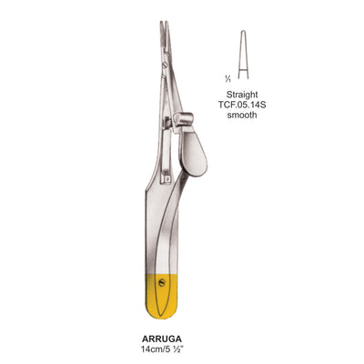 TC-Arruga Needle Holders Straight 14Cm, Smooth (Tcf.05.14S) by Dr. Frigz