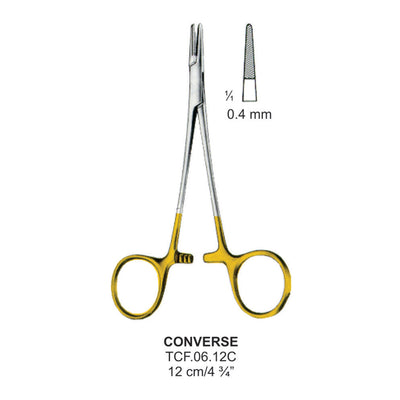 TC-Converse, Needle Holder, 0.4mm , 12cm  (Tcf.06.12C) by Dr. Frigz