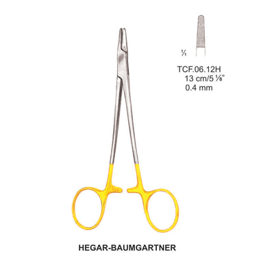 TC-Hegar Baumgartner  Needle Holders  13Cm, 0.4mm (TCF-06-12H)