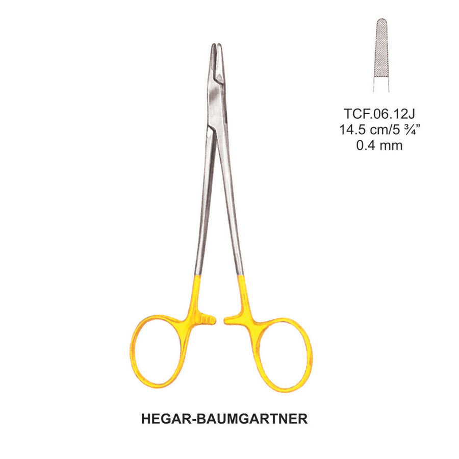 TC-Hegar Baumgartner  Needle Holders  14.5Cm, 0.4mm (Tcf.06.12J) by Dr. Frigz