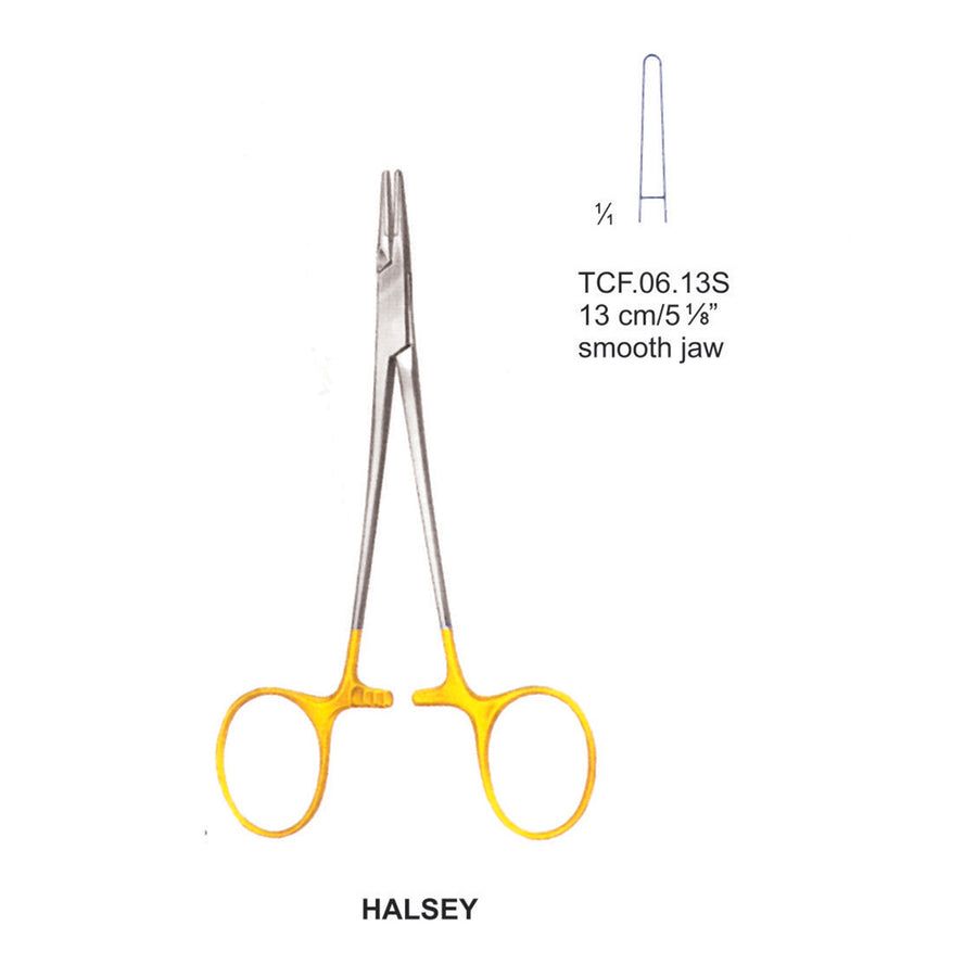 TC-Halsey Needle Holders Smooth 13cm  (Tcf.06.13S) by Dr. Frigz