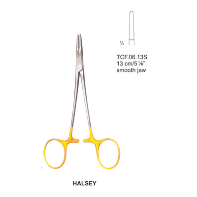 TC-Halsey Needle Holders Smooth 13cm  (TCF-06-13S)