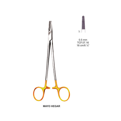 TC-Mayo-Hegar Needle Holders 0.5mm 16cm  (TCF-07-16)