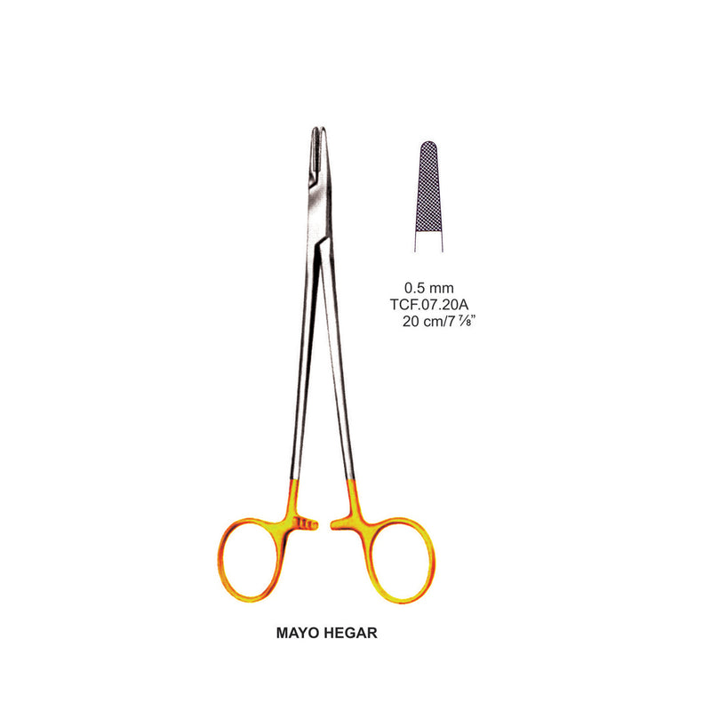 Tc Mayo Hegar Needle Holders 20Cm, 0.5mm (Tcf.07.20A) by Dr. Frigz