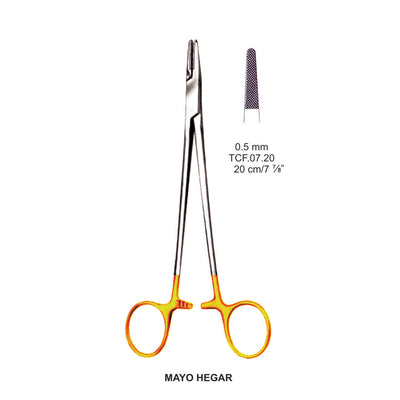 TC-Mayo-Hegar Needle Holders 0.5mm , 20cm  (Tcf.07.20) by Dr. Frigz