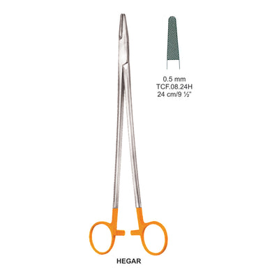 TC-Hegar  Needle Holders  24Cm, 0.5mm (TCF-08-24H)
