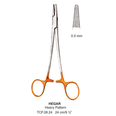 TC-Hegar Needle Holders Heavy Pattern 0.5mm , 24cm  (TCF-08-24)