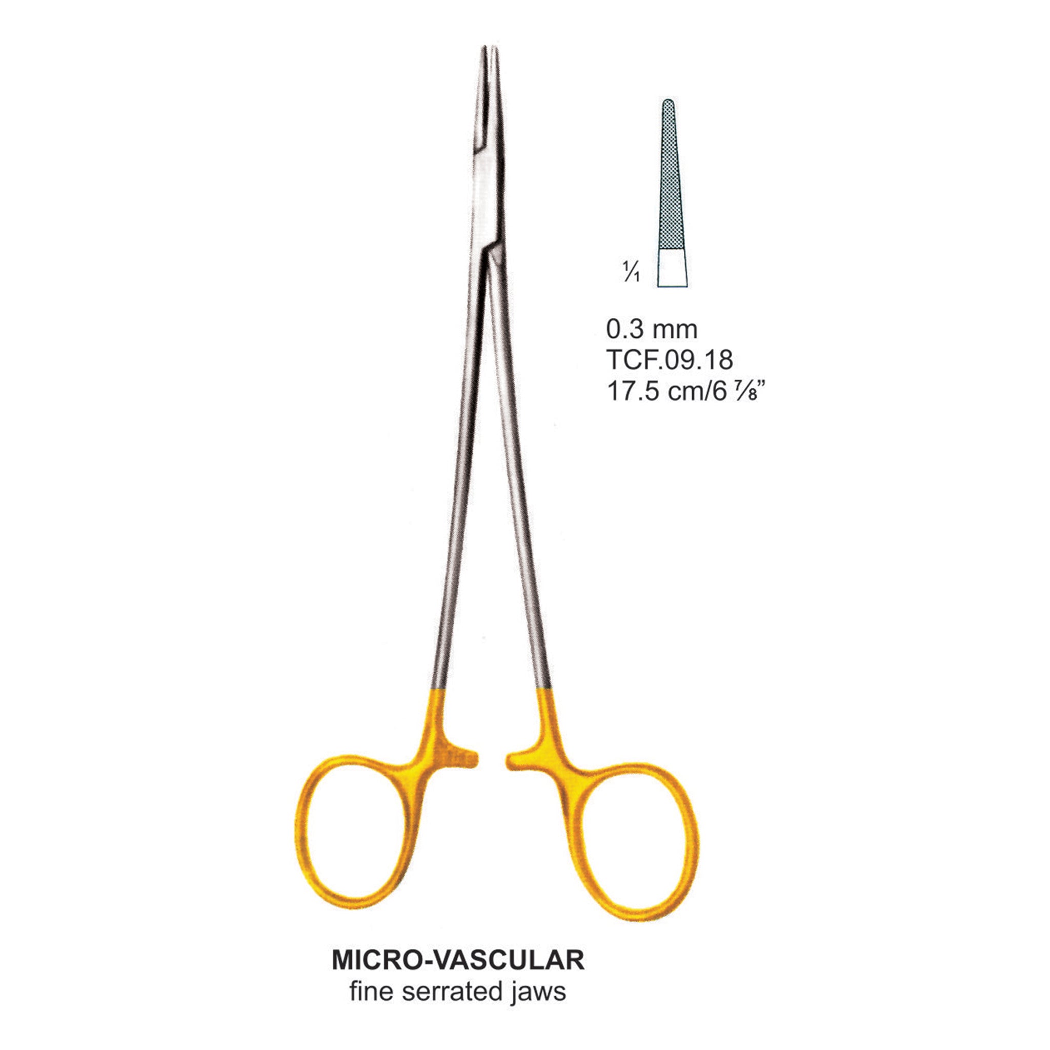 Microvascular Instruments TC-Micro Vascular Needle Surgery Instrument – Dr Frigz