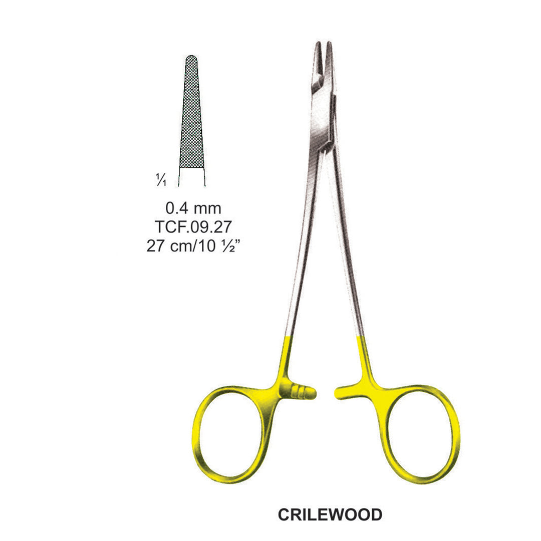 TC-Crilewood Needle Holders 27Cm, 0.4mm (Tcf.09.27) by Dr. Frigz