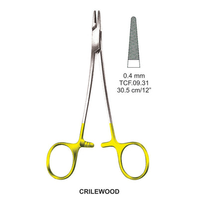 TC-Crilewood, Needle Holder, 0.4mm , 30.5cm  (TCF-09-31)