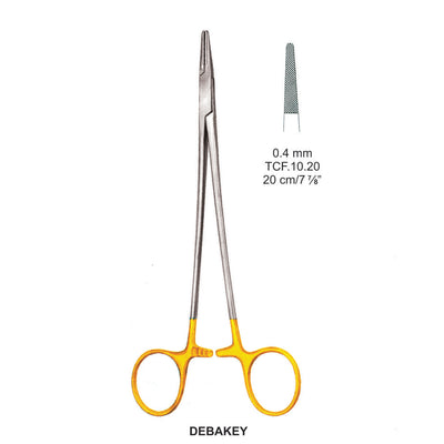 TC-Debakey Needle Holders Serrated 0.4mm , 20cm  (TCF-10-20)