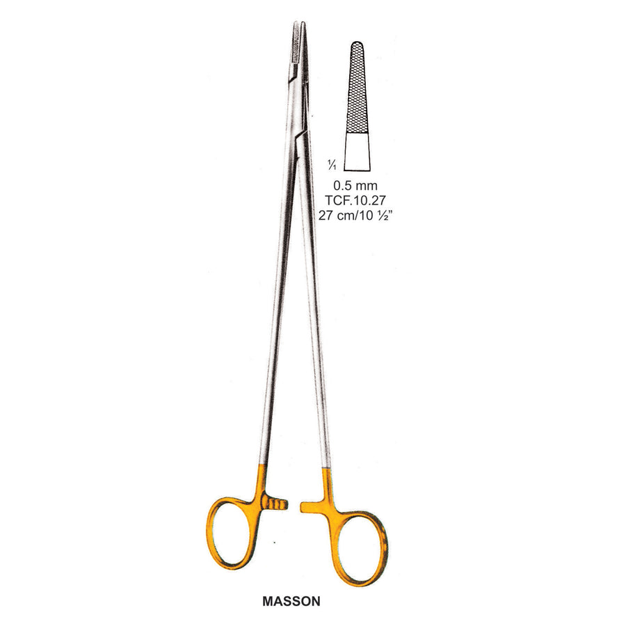 TC-Masson Needle Holders 0.5mm , 27cm  (Tcf.10.27) by Dr. Frigz