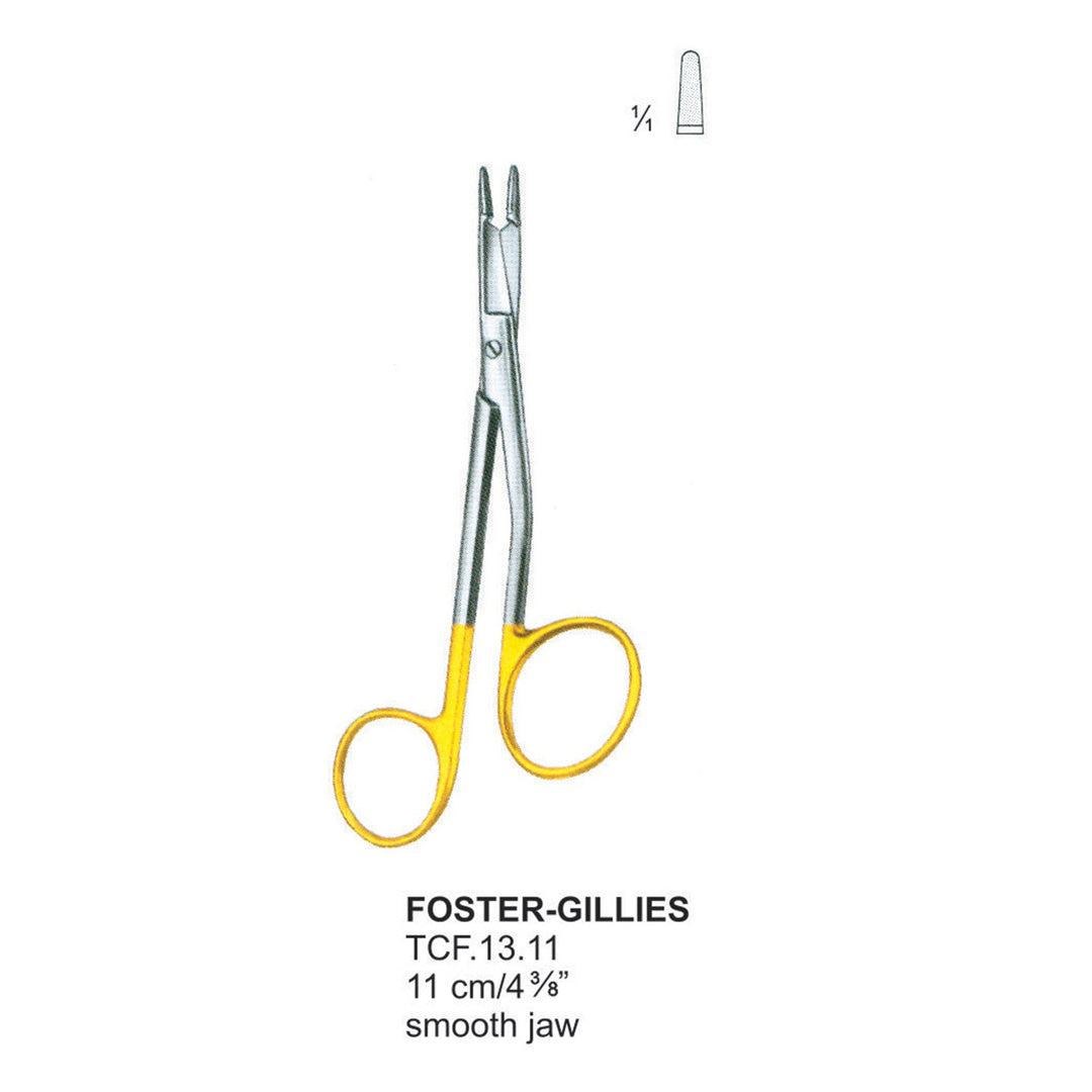 Foster-Gillies Smooth Jaw 11 cm  (Tcf.13.11) by Dr. Frigz