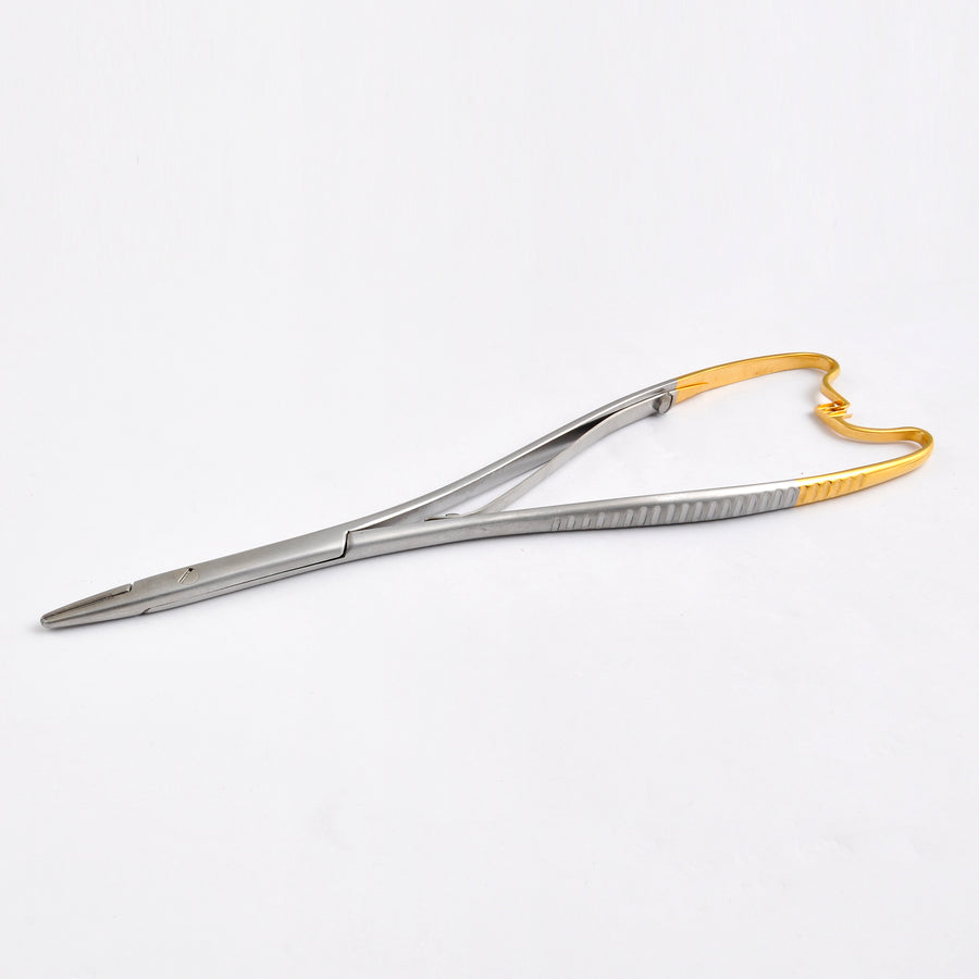 TC-French Mathieu, Needle Holder, Inside Ratchet, 0.5mm , 20cm (Tcf.15.20S) by Dr. Frigz