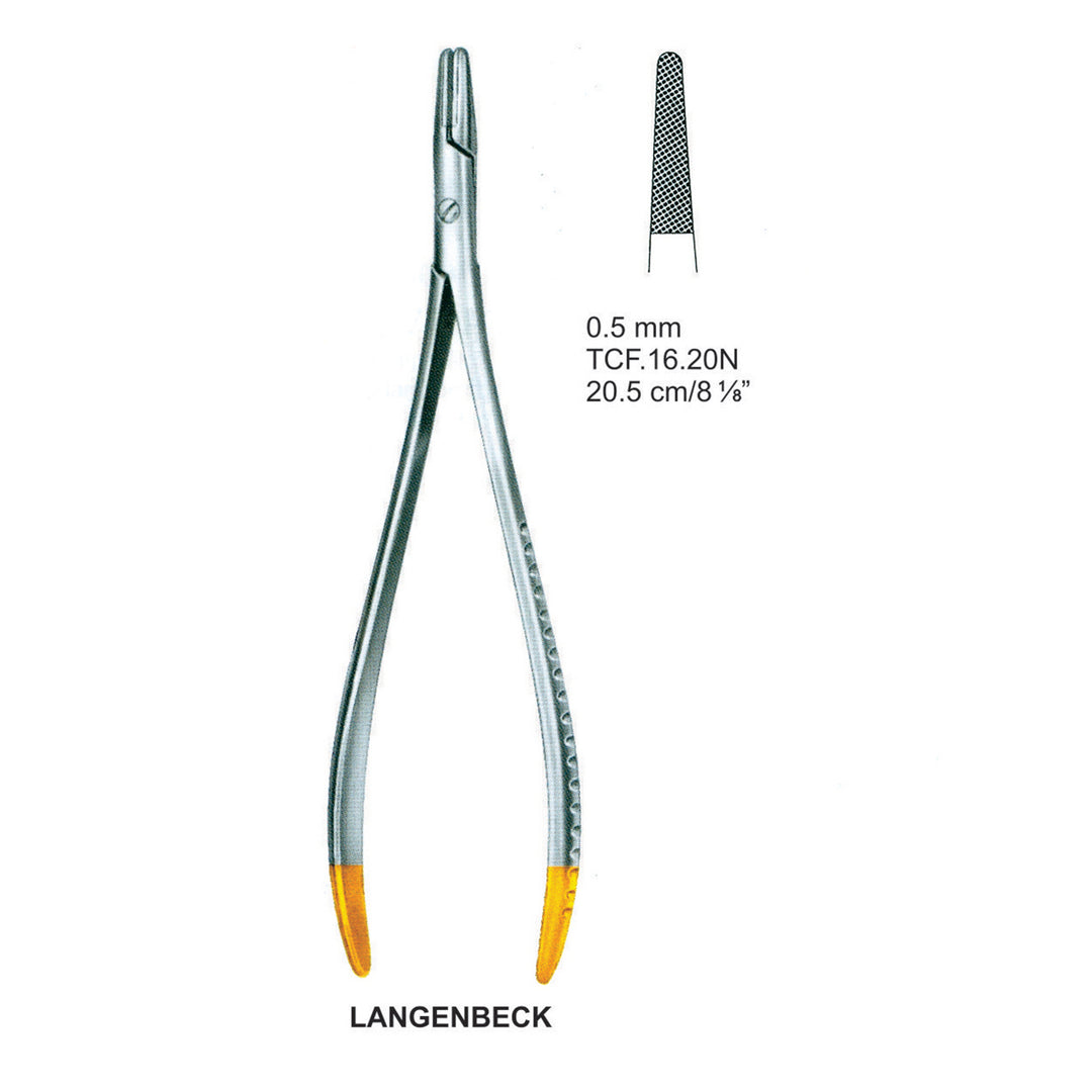 Tc Langenbeck Needle Holders 20.5Cm, 0.5mm (Tcf.16.20N) by Dr. Frigz