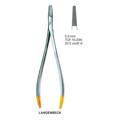 Tc Langenbeck Needle Holders 20.5Cm, 0.5mm (TCF-16-20N)