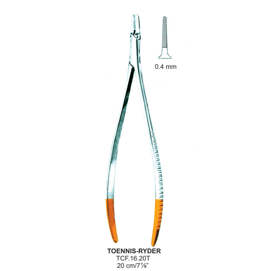 Tc Toennis-Ryder Needle Holders 20Cm, 0.4mm (Tcf.16.20T) by Dr. Frigz