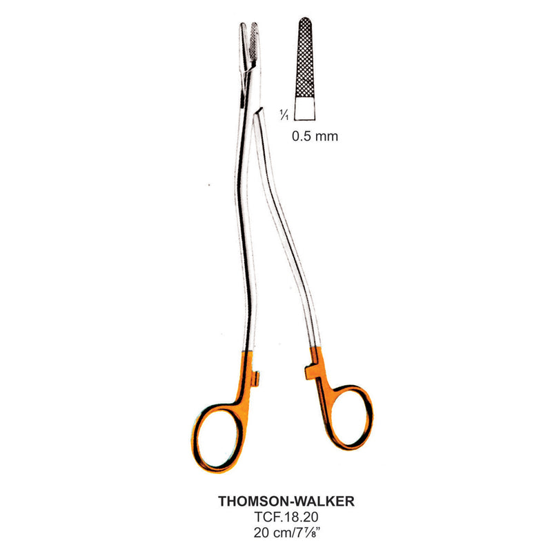 TC-Thomson-Walker Needle Holder, 0.5mm , 20cm  (Tcf.18.20) by Dr. Frigz
