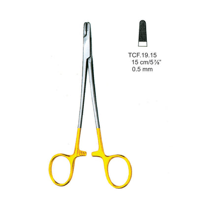 TC-Wire Twisting Forceps  Round Jaws 0.5mm , 15cm  (TCF-19-15)
