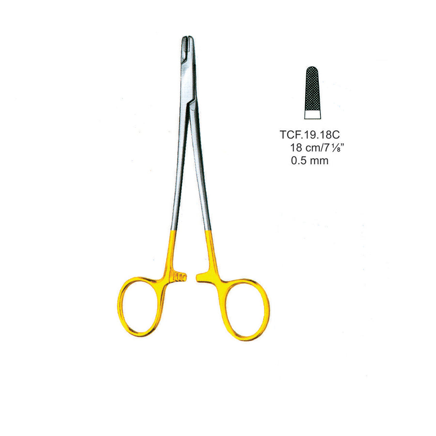 TC-Wire Twisting Forceps  Round Jaws 0.5mm , 18cm (Tcf.19.18C) by Dr. Frigz