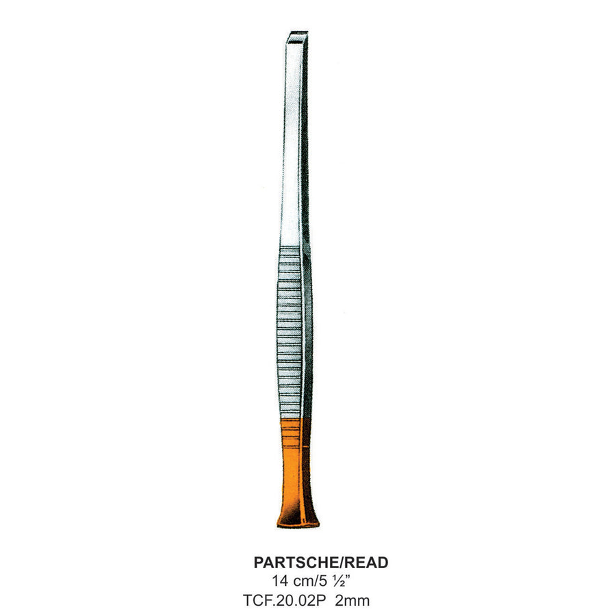 TC-Partsche/Read, Chisels, 2mm , 14cm  (Tcf.20.02P) by Dr. Frigz