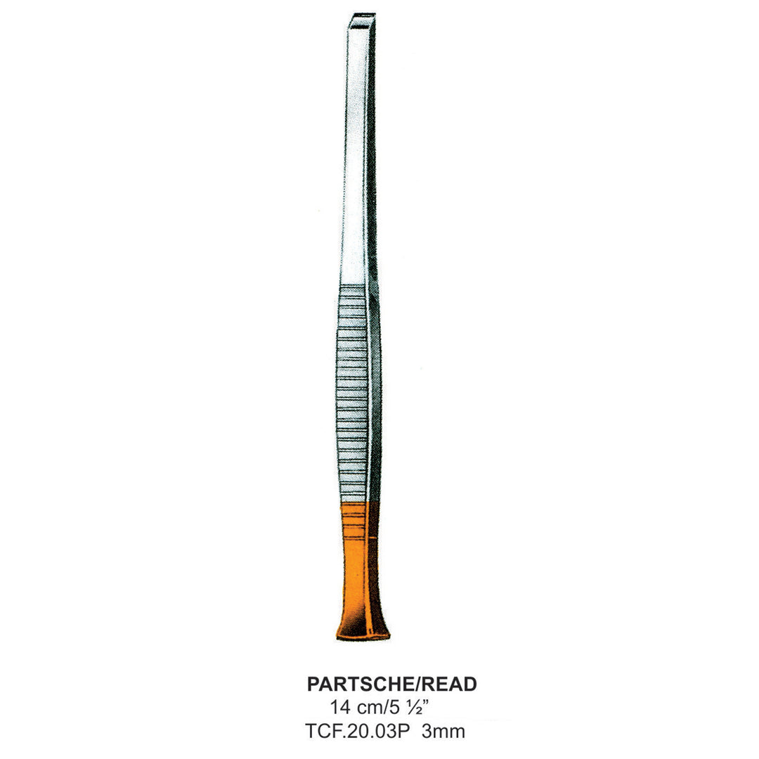 TC-Partsche/Read, Chisels, 3mm , 14cm  (Tcf.20.03P) by Dr. Frigz