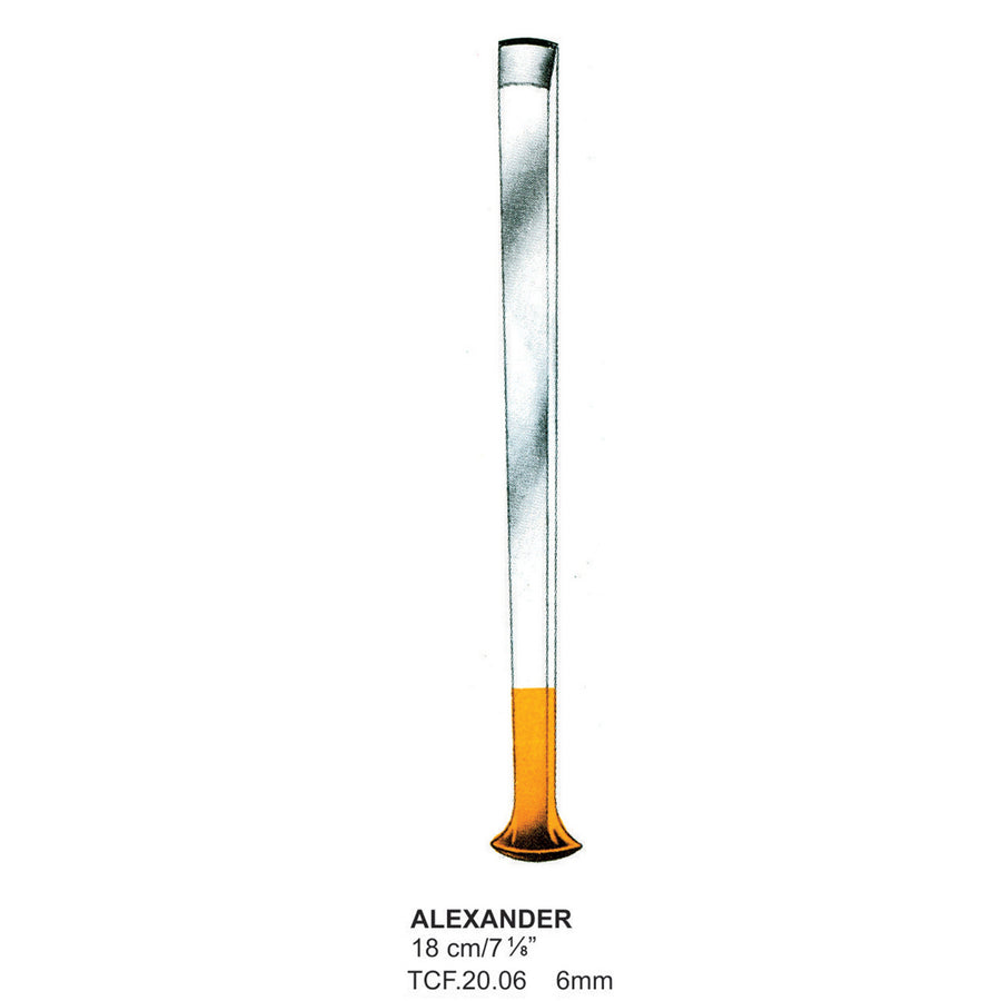 TC-Alexander, Chisels, 6mm , 18cm  (Tcf.20.06) by Dr. Frigz