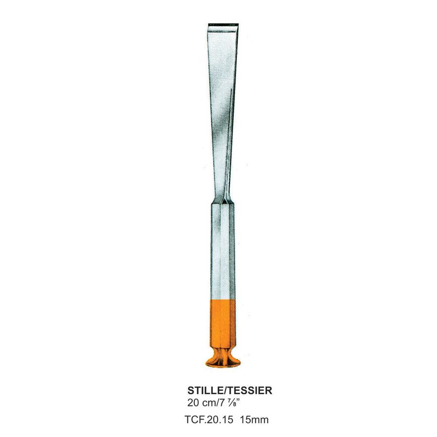 TC-Stille/Tessier, Chisels, 15mm , 20cm  (Tcf.20.15) by Dr. Frigz