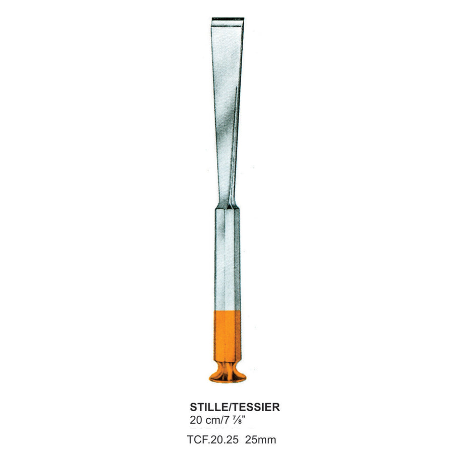 TC-Stille/Tessier, Chisels, 25mm , 20cm  (Tcf.20.25) by Dr. Frigz