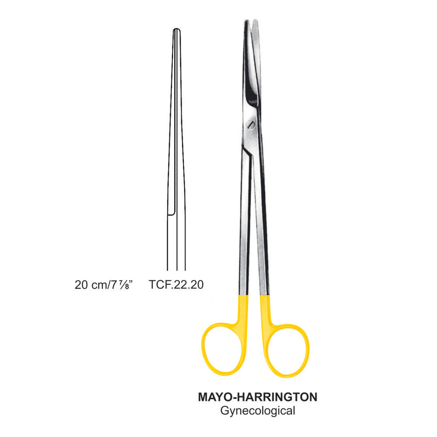 TC-Mayo Harrington Gynecological Scissors, Straight, 20cm  (Tcf.22.20) by Dr. Frigz