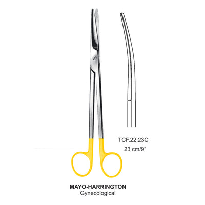 TC-Mayo Harrington Gynecological Scissors, Curved, 23cm  (Tcf.22.23C) by Dr. Frigz