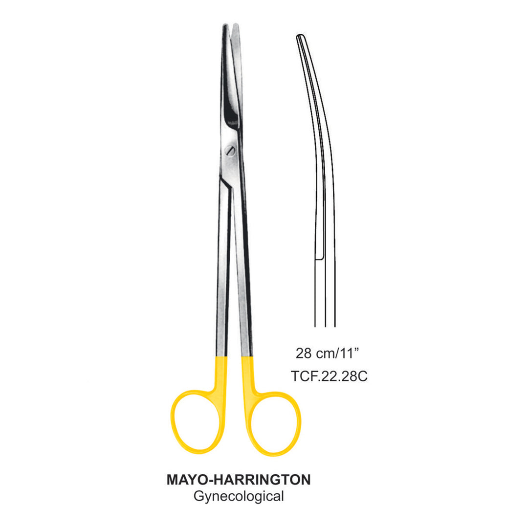 TC-Mayo Harrington Gynecological Scissors, Curved, 28cm  (Tcf.22.28C) by Dr. Frigz