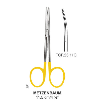 TC-Metzenbaum Scissors, Curved, 11.5cm (TCF-23-11C)